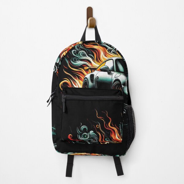 Item preview, Drifit Car fire Flames Automotive T-Shirts designed and sold by PrintyArts.