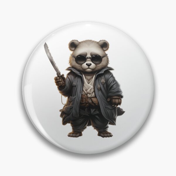 Item preview, Panda with sunglasses holding a knife designed and sold by HellsingDesigns.