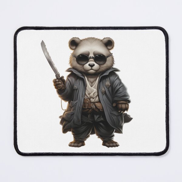 Item preview, Panda with sunglasses holding a knife designed and sold by HellsingDesigns.
