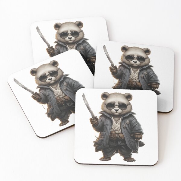 Item preview, Panda with sunglasses holding a knife designed and sold by HellsingDesigns.
