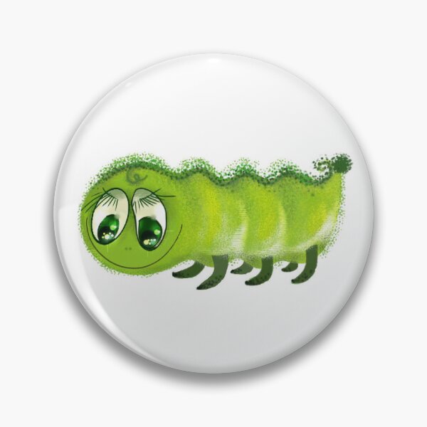 Item preview, Green cute worm. Digital art designed and sold by Baltuka.