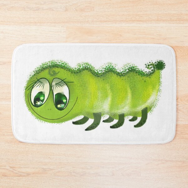Item preview, Green cute worm. Digital art designed and sold by Baltuka.