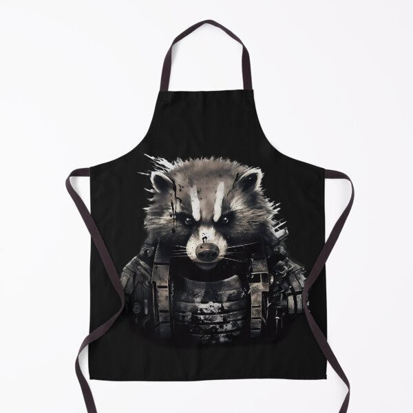 Item preview, Badger in military ballistic vest. designed and sold by Linework Studio.