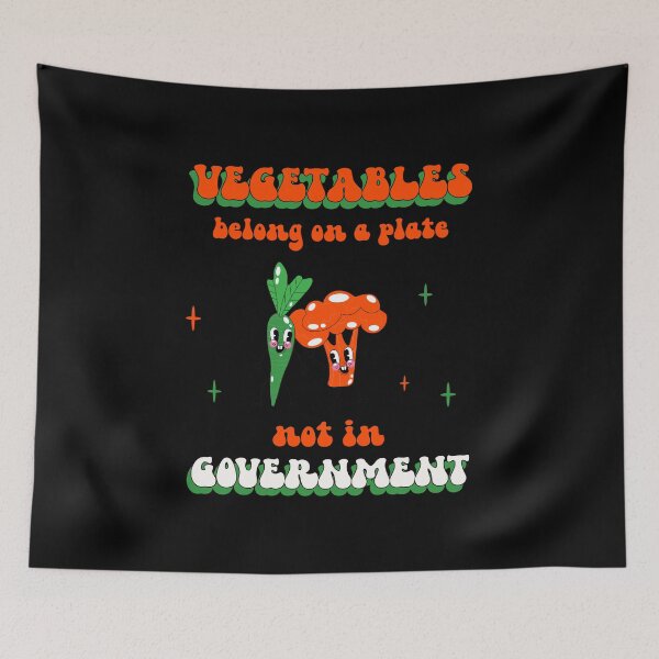 Item preview, Vegetables Belong On A Plate Not In Government designed and sold by PurebloodDesign.
