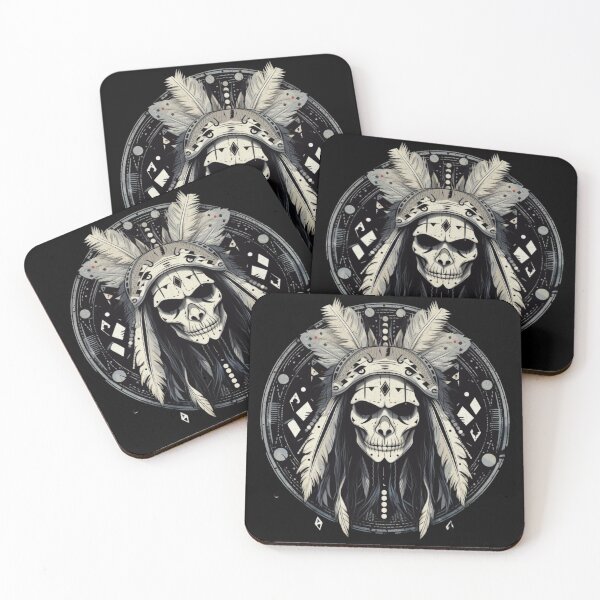 Item preview, NATIVE AMERICAN SKULL 4 designed and sold by justyna-s28.