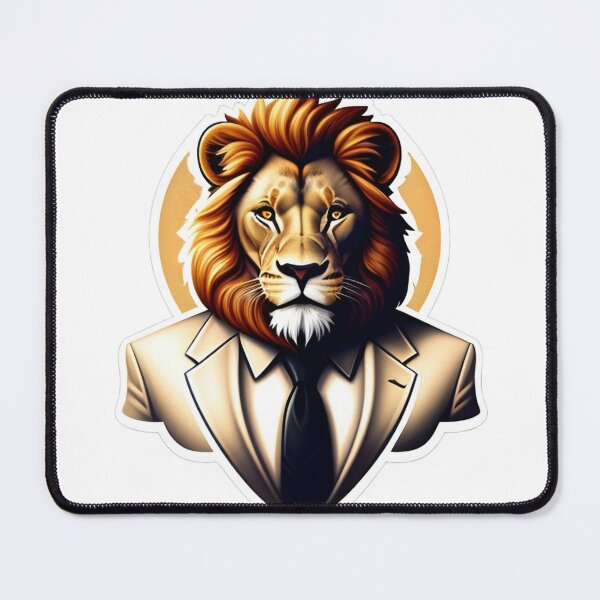 Item preview, Lion in a business suit designed and sold by kuhlartde.