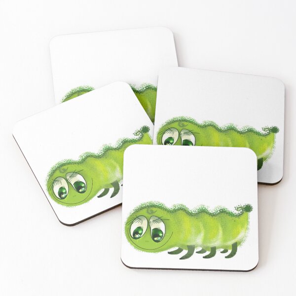Item preview, Green cute worm. Digital art designed and sold by Baltuka.