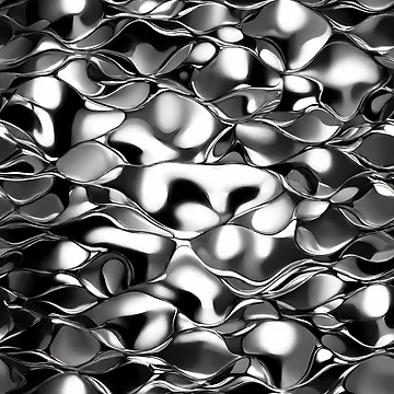Artwork thumbnail, Metallic Pattern: Silver Pattern by CreativeSparkzz