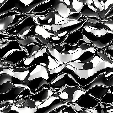 Artwork thumbnail, Metallic Pattern: Silver Pattern by CreativeSparkzz