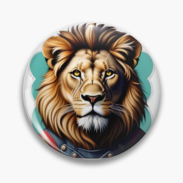 Item preview, Working lion in overalls designed and sold by kuhlartde.