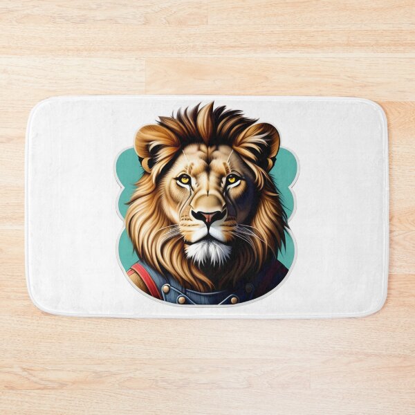 Item preview, Working lion in overalls designed and sold by kuhlartde.