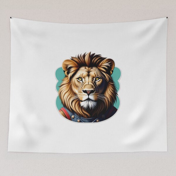 Item preview, Working lion in overalls designed and sold by kuhlartde.