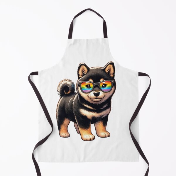 Item preview, Black and Tan Shiba Inu Wearing Sunglasses designed and sold by CharmStudio.