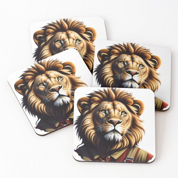 Item preview, Working lion in overalls designed and sold by kuhlartde.