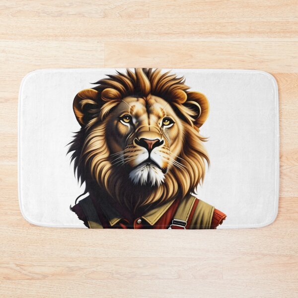 Item preview, Working lion in overalls designed and sold by kuhlartde.