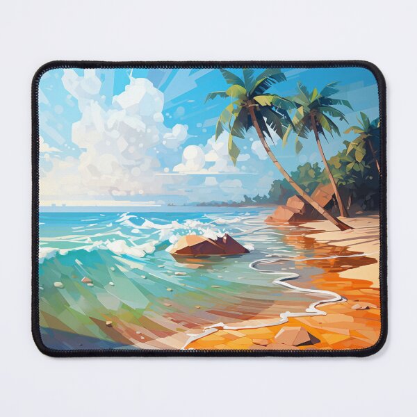 Item preview, Calm Tropical Beach - Scenic View designed and sold by AiHead.