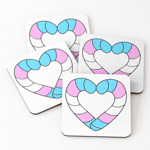 Item preview, Transgender Pride Candy Cane designed and sold by HarveyHandcraftsandDesigns.