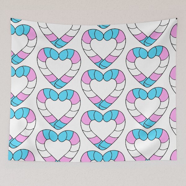 Item preview, Transgender Pride Candy Cane designed and sold by HarveyHandcraftsandDesigns.