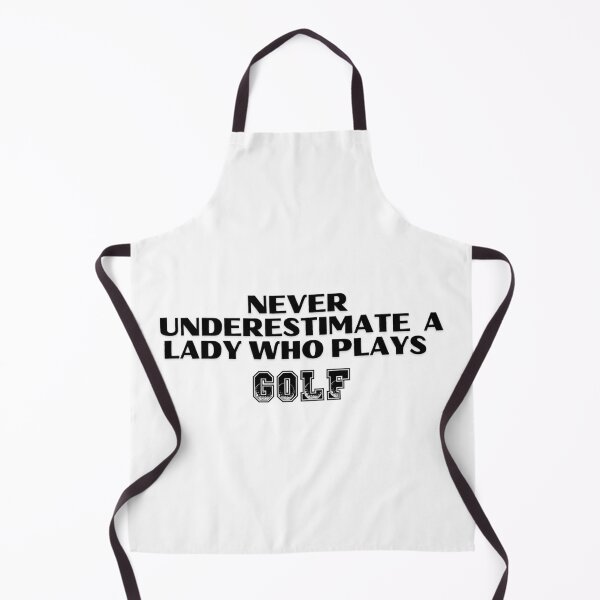 Item preview, Never Underestimate A Lady Who Plays Golf - Lady Plays Golf - Women Plays Golf Poster designed and sold by CYGIS STORE.
