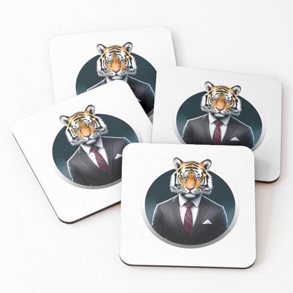 Item preview, Tiger in a business suit designed and sold by kuhlartde.