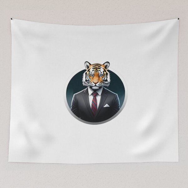 Item preview, Tiger in a business suit designed and sold by kuhlartde.