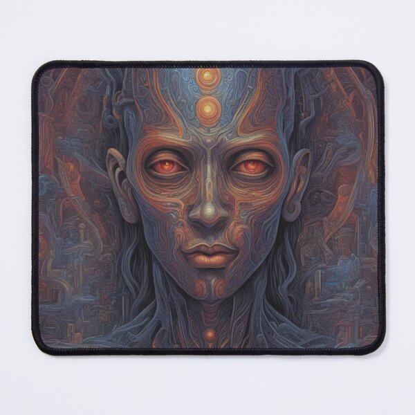 Item preview, Awakened Soul, Psychedelic Abstract Portrait, Digital Art designed and sold by Burn-Ego.