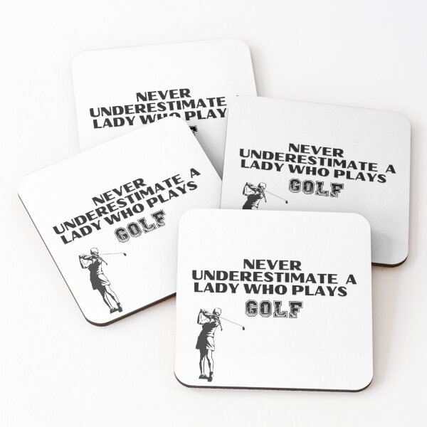 Item preview, Never Underestimate A Lady Who Plays Golf - Lady Plays Golf - Women Plays Golf Poster designed and sold by CYGIS STORE.