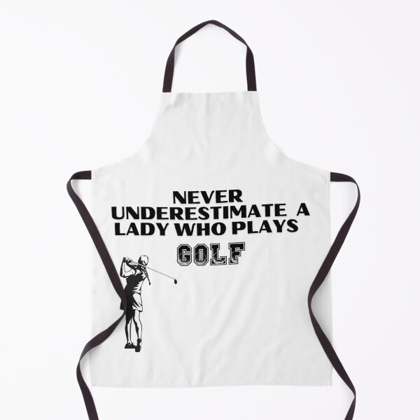Item preview, Never Underestimate A Lady Who Plays Golf - Lady Plays Golf - Women Plays Golf Poster designed and sold by CYGIS STORE.