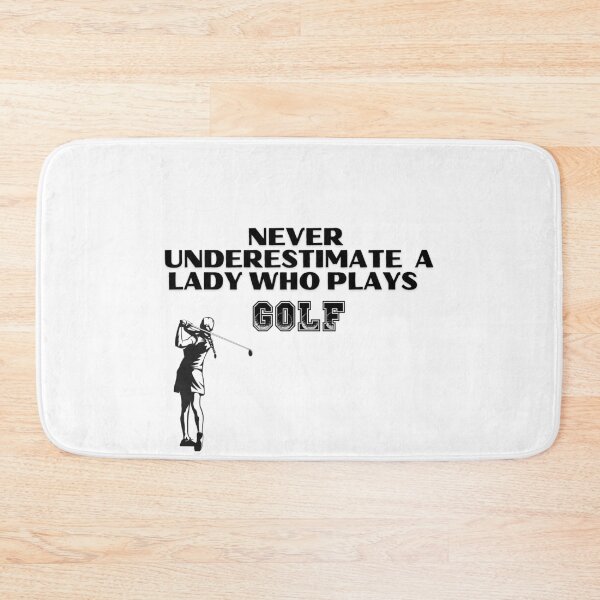 Item preview, Never Underestimate A Lady Who Plays Golf - Lady Plays Golf - Women Plays Golf Poster designed and sold by CYGIS STORE.