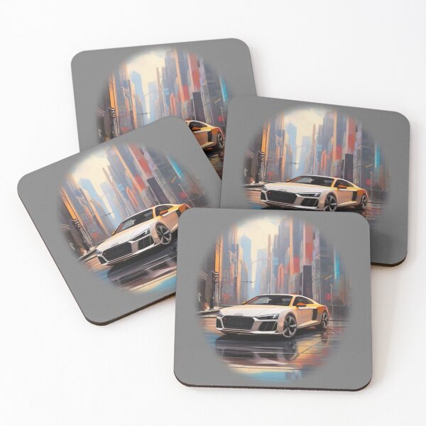 Item preview, "Alpine Glow: Elegance in Audi White" designed and sold by Mahilis.