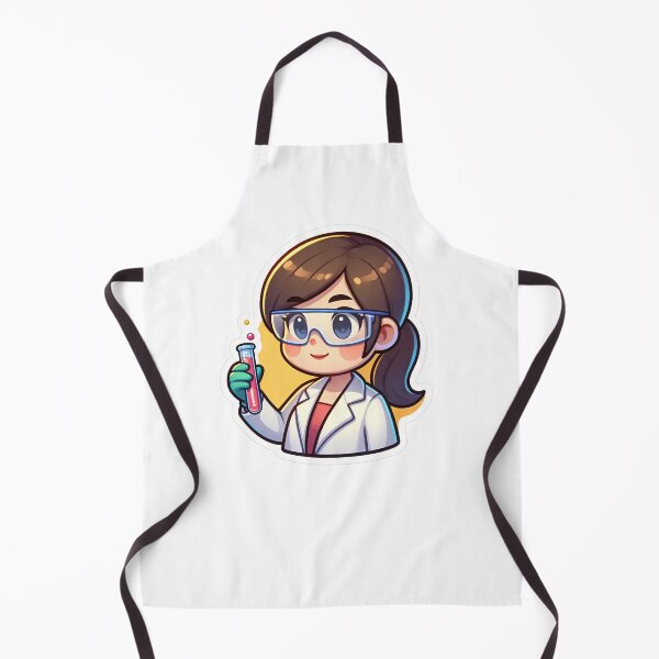 Item preview, Cute Female Cartoon Chemist designed and sold by sciencenotes.