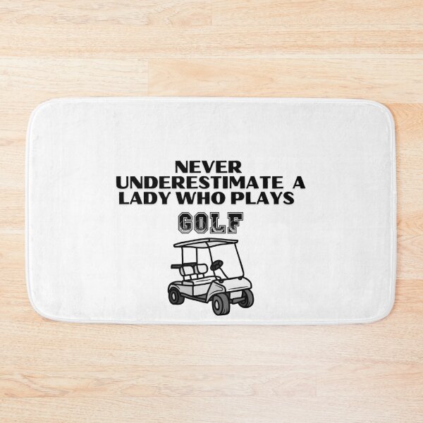 Item preview, Never Underestimate A Lady Who Plays Golf - Lady Plays Golf - Women Plays Golf Poster designed and sold by CYGIS STORE.