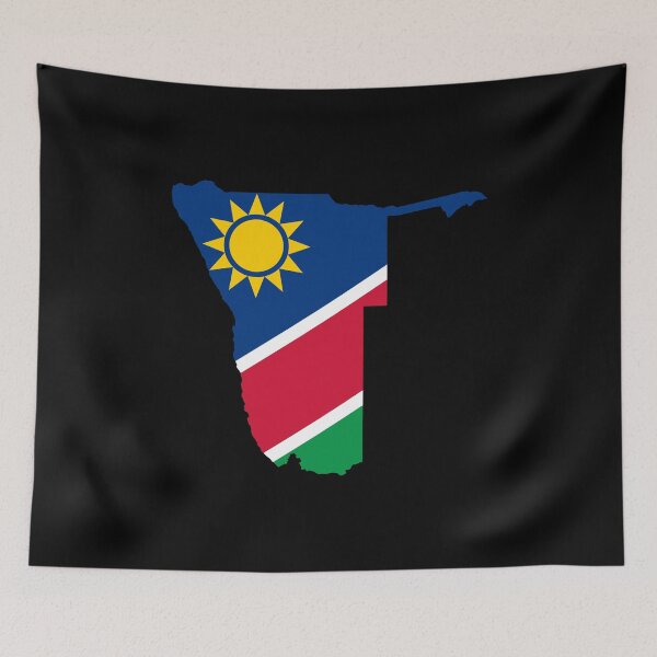 Item preview, Flag Map of Namibia designed and sold by feether-store.