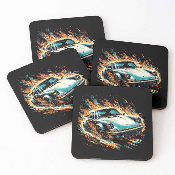Item preview, Drifit Car fire Flames Automotive T-Shirts designed and sold by PrintyArts.