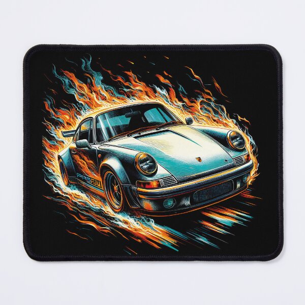 Item preview, Drifit Car fire Flames Automotive T-Shirts designed and sold by PrintyArts.