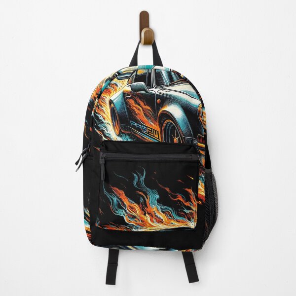 Item preview, Drifit Car fire Flames Automotive T-Shirts designed and sold by PrintyArts.