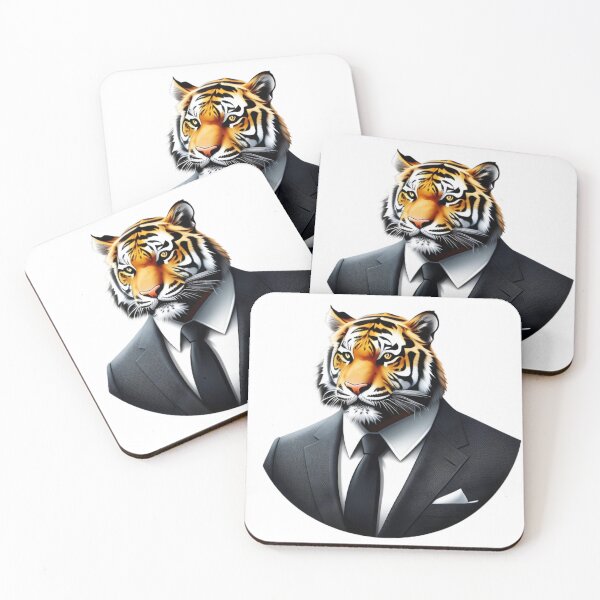 Item preview, Tiger in a business suit designed and sold by kuhlartde.