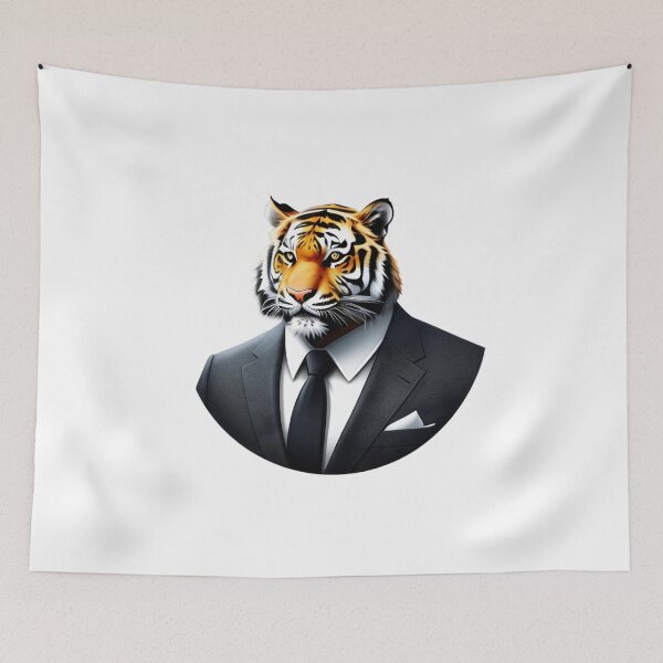 Item preview, Tiger in a business suit designed and sold by kuhlartde.