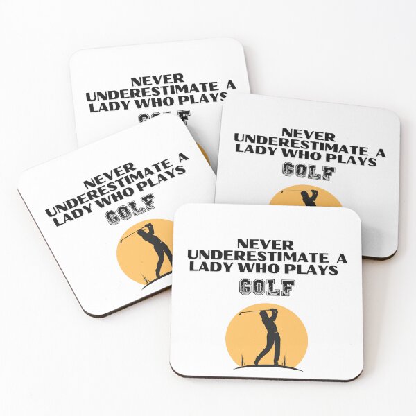 Item preview, Never Underestimate A Lady Who Plays Golf - Lady Plays Golf - Women Plays Golf Poster designed and sold by CYGIS STORE.