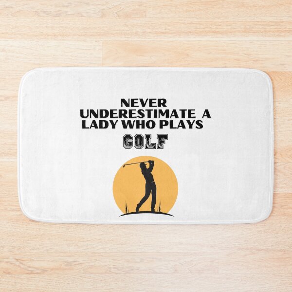Item preview, Never Underestimate A Lady Who Plays Golf - Lady Plays Golf - Women Plays Golf Poster designed and sold by CYGIS STORE.