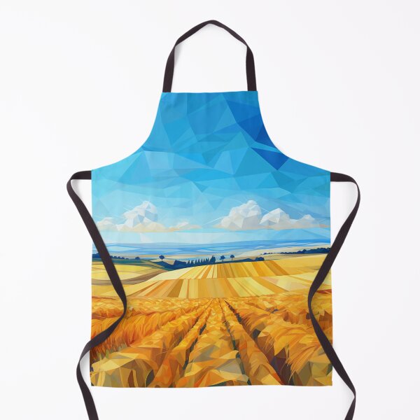 Item preview, Gold Fields Under A Blue Sky - Scenic Landscape designed and sold by AiHead.