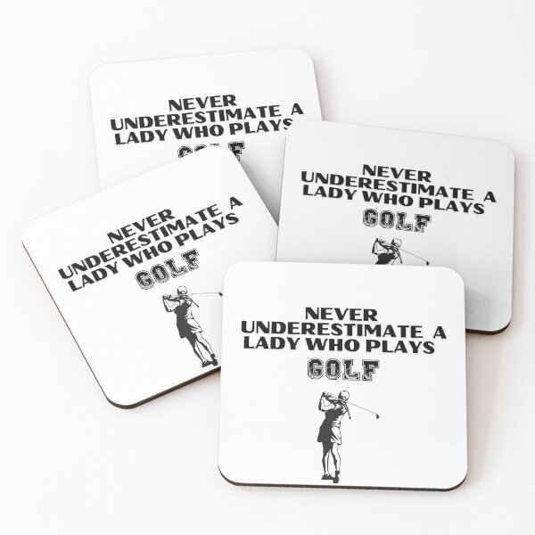 Item preview, Never Underestimate A Lady Who Plays Golf - Lady Plays Golf - Women Plays Golf Poster designed and sold by CYGIS STORE.