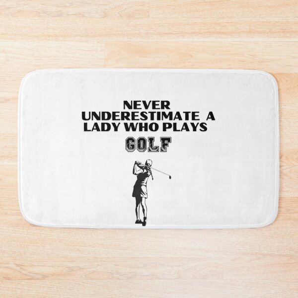 Item preview, Never Underestimate A Lady Who Plays Golf - Lady Plays Golf - Women Plays Golf Poster designed and sold by CYGIS STORE.