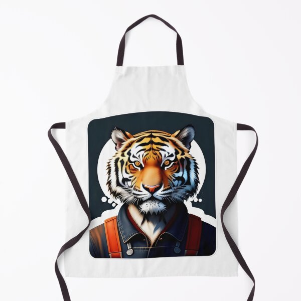 Item preview, Working tiger in overalls designed and sold by kuhlartde.