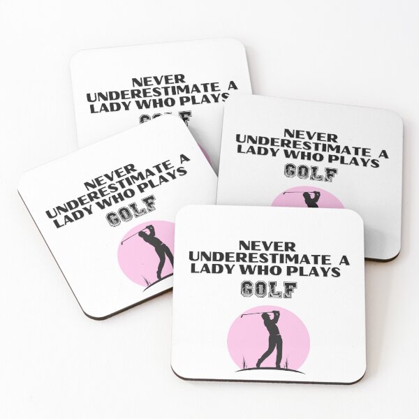 Item preview, Never Underestimate A Lady Who Plays Golf - Lady Plays Golf - Women Plays Golf Poster designed and sold by CYGIS STORE.
