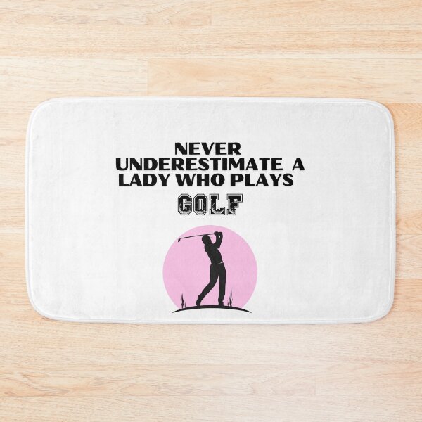 Item preview, Never Underestimate A Lady Who Plays Golf - Lady Plays Golf - Women Plays Golf Poster designed and sold by CYGIS STORE.