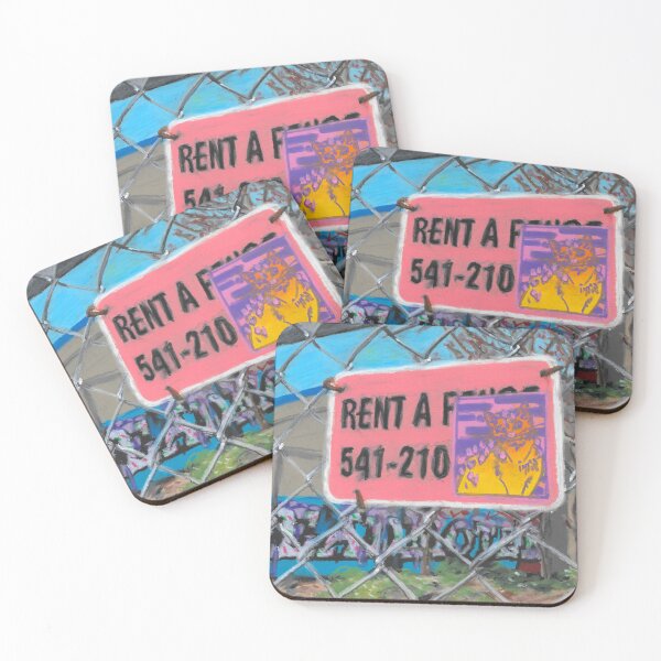 Item preview, Bottling Plant Fence with Sticker designed and sold by HiddenStash.