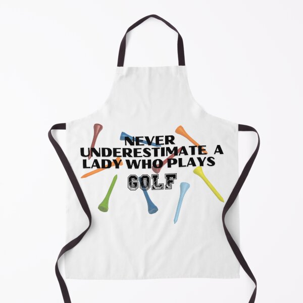 Item preview, Never Underestimate A Lady Who Plays Golf - Lady Plays Golf - Women Plays Golf Poster designed and sold by CYGIS STORE.