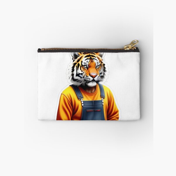 Item preview, Working tiger in overalls designed and sold by kuhlartde.