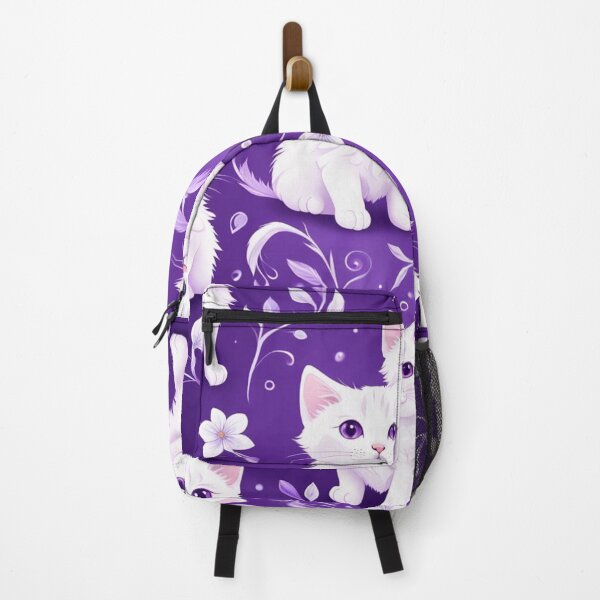 Item preview, White Smiling Kittens with Purple designed and sold by Simplybe1.